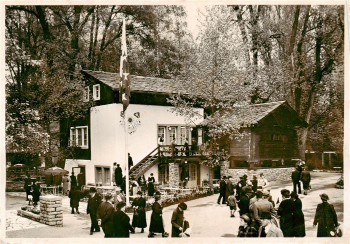 Landesausstellung Zuerich 1939 LA-Riesbach Walliser Weinstube