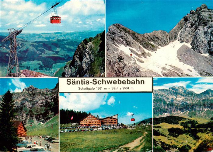Seilbahn Cable-Car Telepherique Saentis-Schwebebahn Schwaegalp