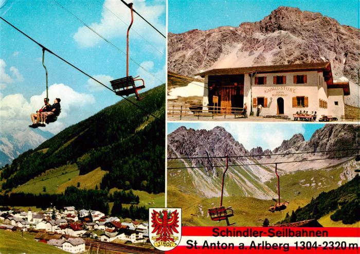 Sessellift Chairlift Telesiege Schindler Seilbahn St.Anton a. Arlberg