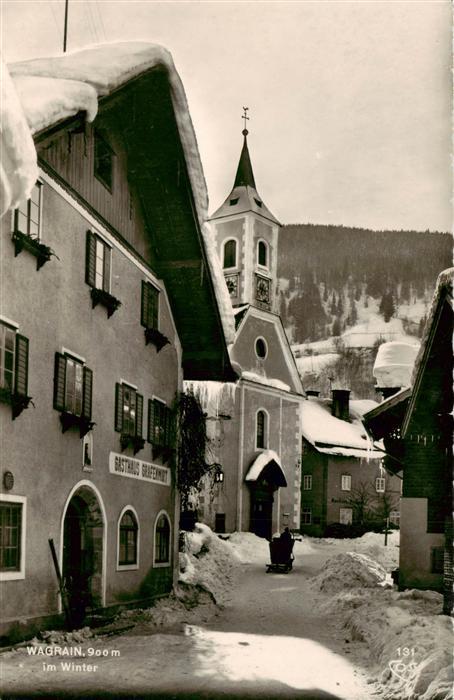 Wagrain  Salzburg AT Ortsmotiv im Winter