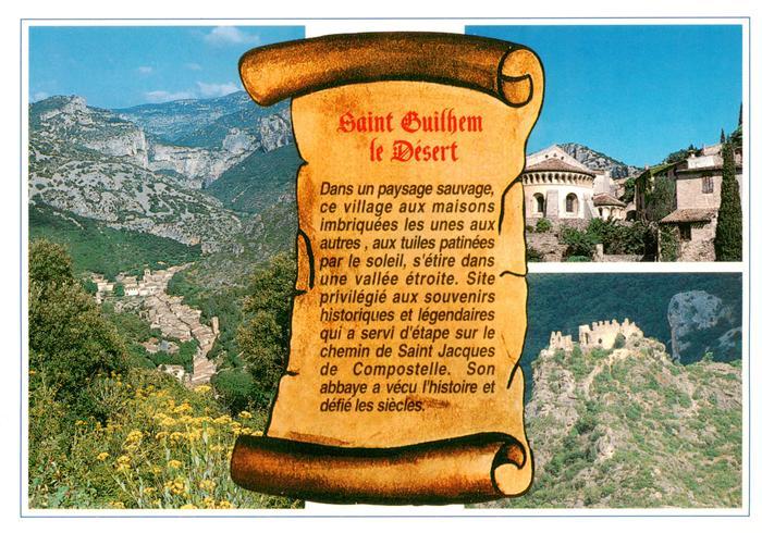Saint-Guilhem-le-Desert Pays du bout du monde dans les Gorges de l'Herault