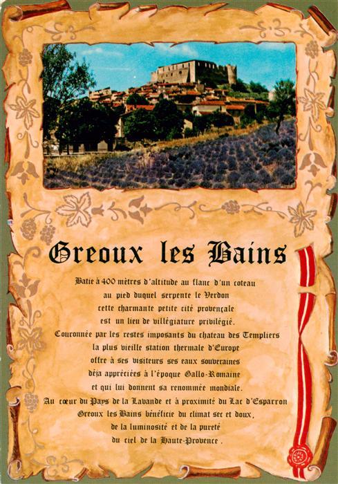 Greoux-les-Bains 04 Alpes-de-Haute-Provence Chateau