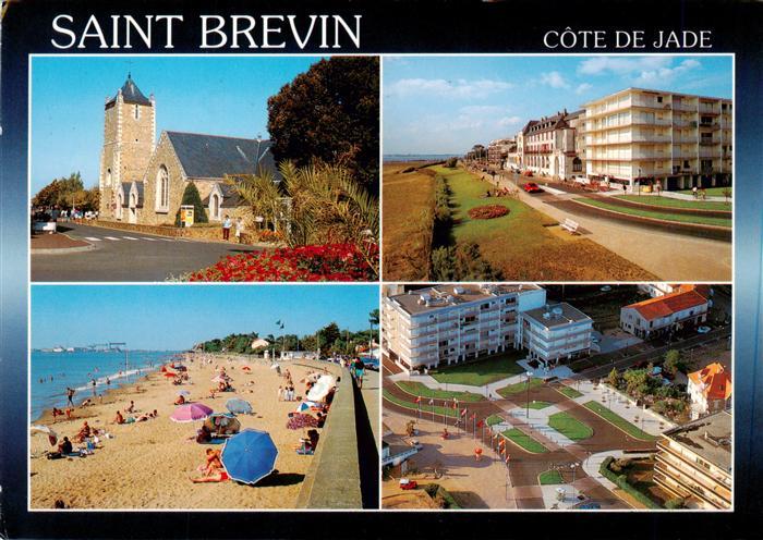 Saint-Brevin-l Ocean Loire Atlantique Eglise La Plage Vue aerienne