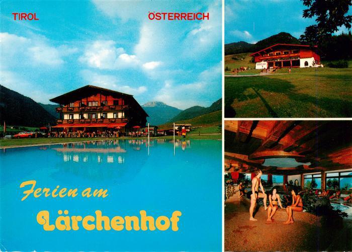 Erpfendorf Tirol AT Ferien am Laerchenhof Gasthof Restaurant Swimming Pool