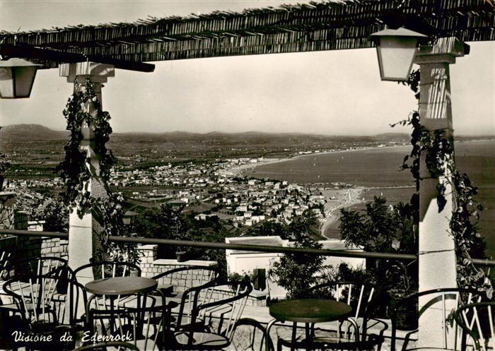 Edenrock Riccione Rimini IT Visione da Edenrock Restaurant Terrasse Kuestenpanor