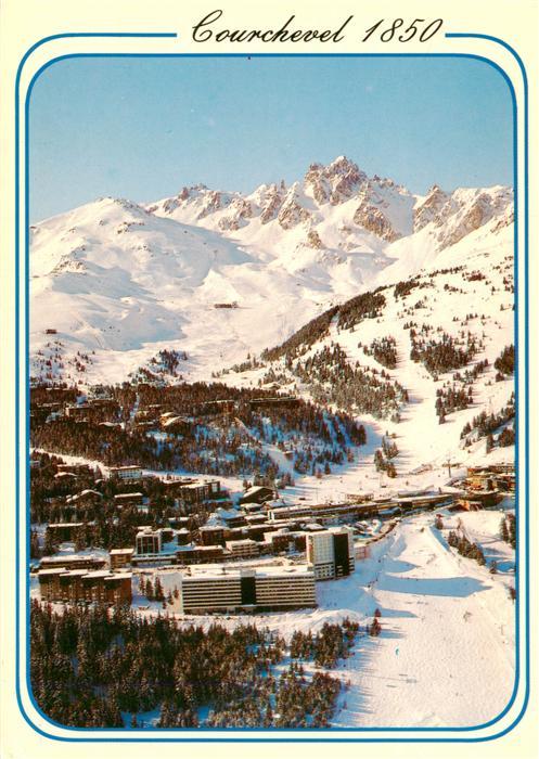 Courchevel 73 Savoie Vue générale la Viselle la Saulire et la Dent de Burgin Alp