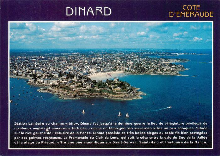Dinard 35 Panorama Cote d'Emeraude vue aérienne