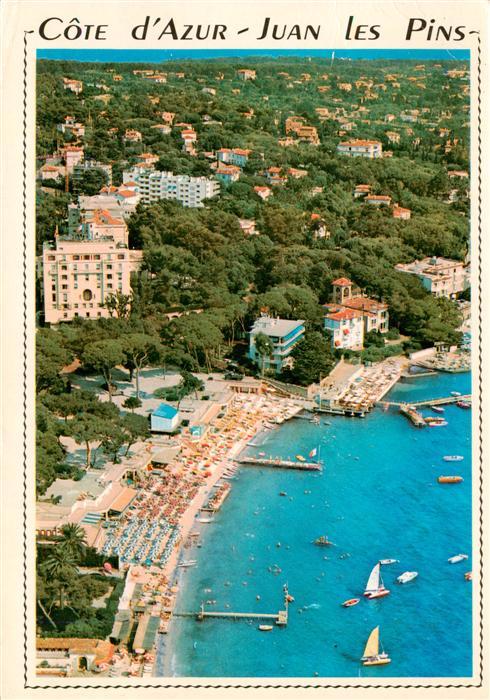 Juan-les-Pins Antibes 06 Vue aérienne sur les hôtels et les plag