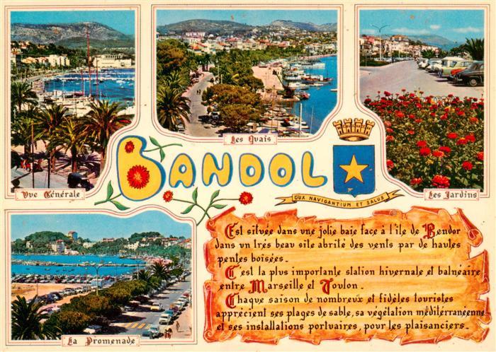 Bandol 83-sur-Mer Vue générale les Quais Jardins Promenade