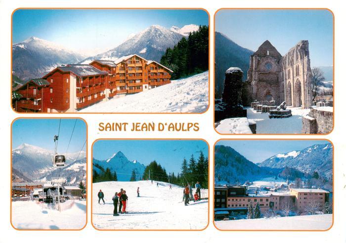 Saint-Jean-d Aulps Winterimpressionen Wintersportplatz Alp