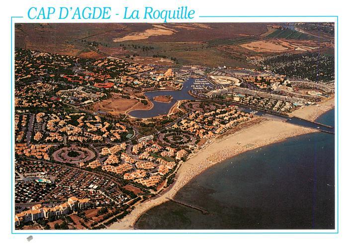 Cap-d Agde Plage de la Roquille Centre naturiste vue aérienne