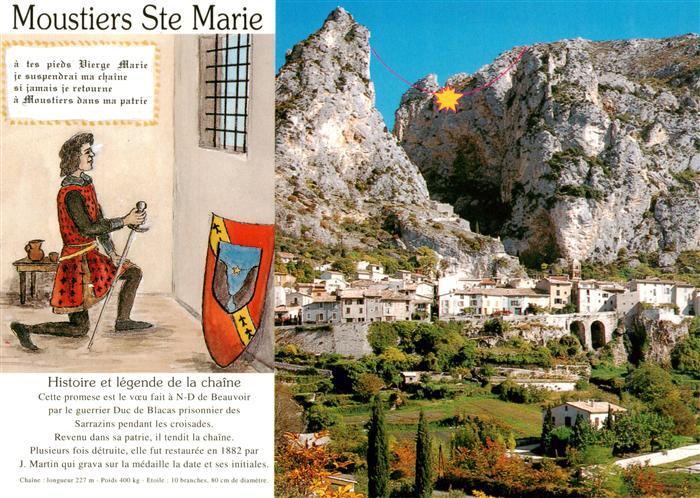 Moustiers-Sainte-Marie 04 Histoire et légende de la chaîne Panorama