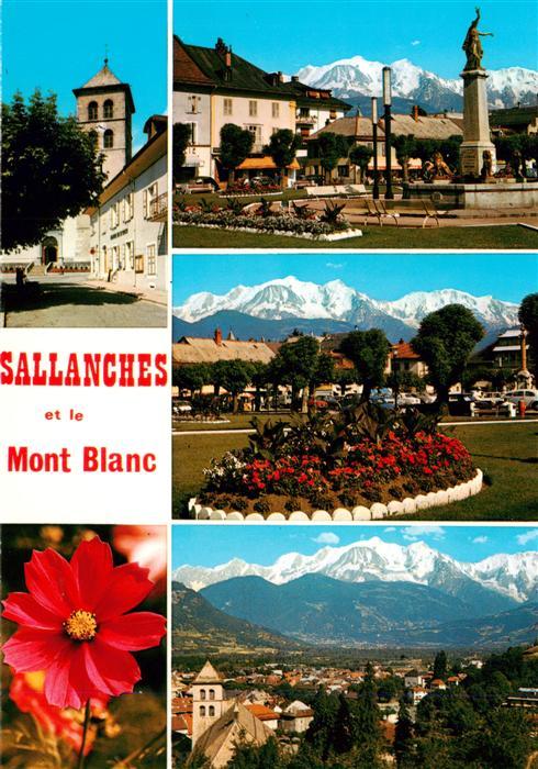 Sallanches 74 Haute-Savoie Vues d'ensemble et le Massif du Mont Blanc