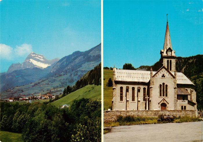 Praz-sur-Arly Vue générale et l'église