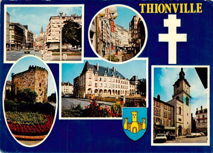 Thionville Diedenhofen 57 Hôtel de Ville Tour aux Puces Rue piétonne Rue de Pari