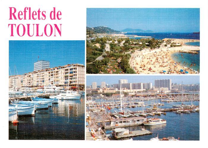 TOULON -sur-Mer 83 Var Port Plage vue générale