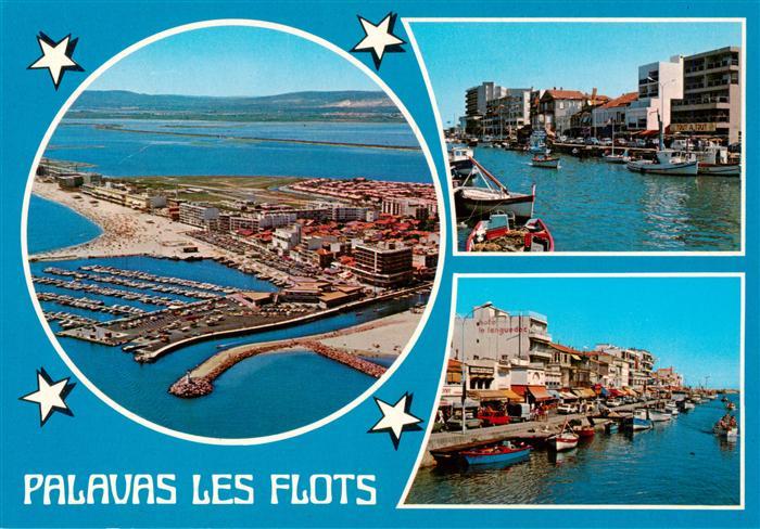 Palavas-les-Flots 34 Vue aérienne et les deux rives du canal