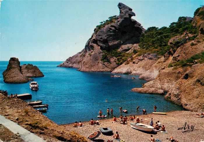 La Ciotat 13 Plage de Figuerolles et Rocher du Capucin