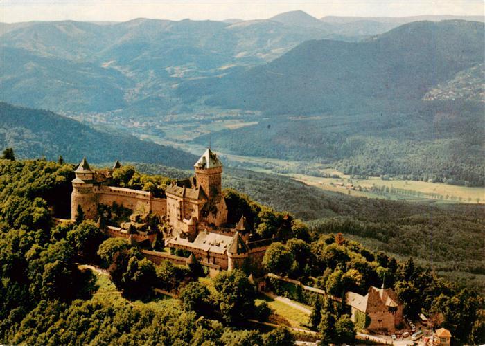 Haut-Koenigsbourg Hohkoenigsburg Château vue aérienne