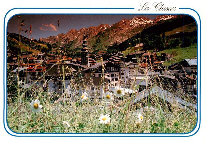 La Clusaz 74 Echappée sur le village et la Chaîne des Aravis