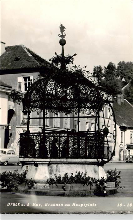 Bruck  Mur AT Brunnen am Hauptplatz