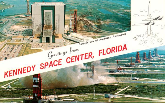 Florida  US-State Kennedy Space Center Launch site of American Astronauts