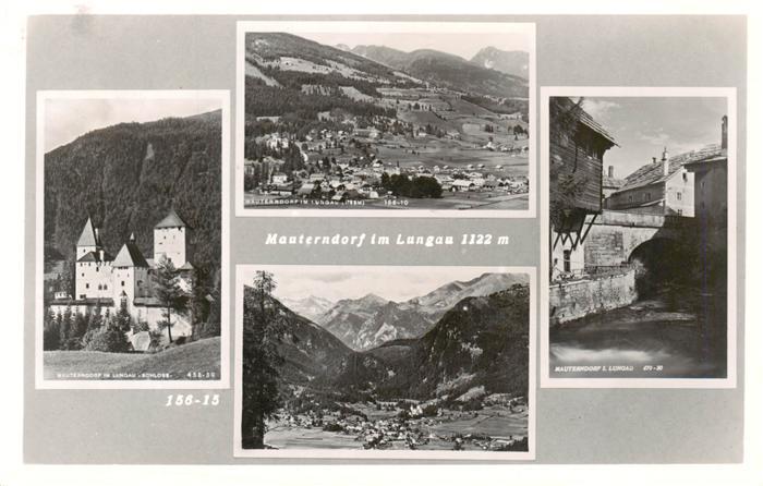 Mauterndorf AT Panorama Schloss Ortspartie