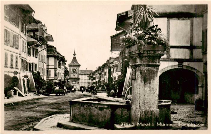 Morat Murten FR Hauptgasse