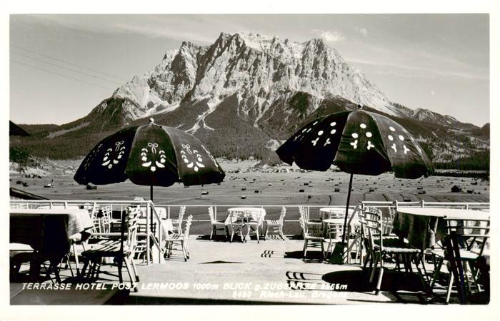 Lermoos Tirol AT Terrasse Hotel Post