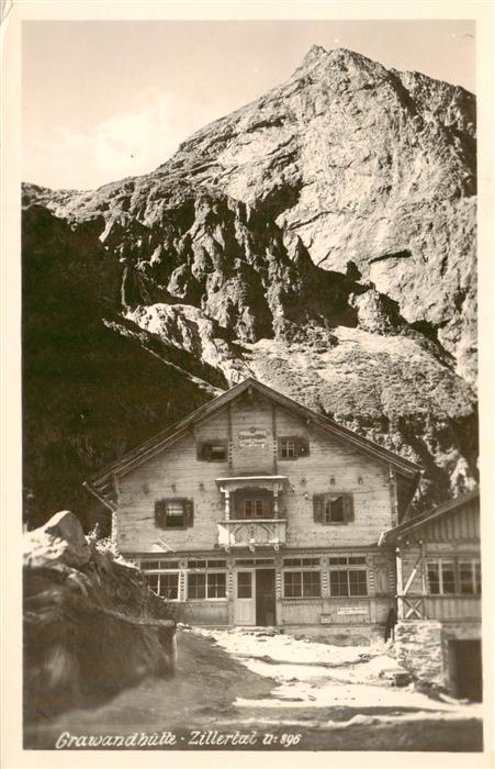 Grawandhuette 1640m Zillertal AT im Zillertal