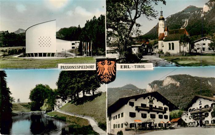 Erl Tirol Passionsspieldorf Halle Kirche Gasthaeuser