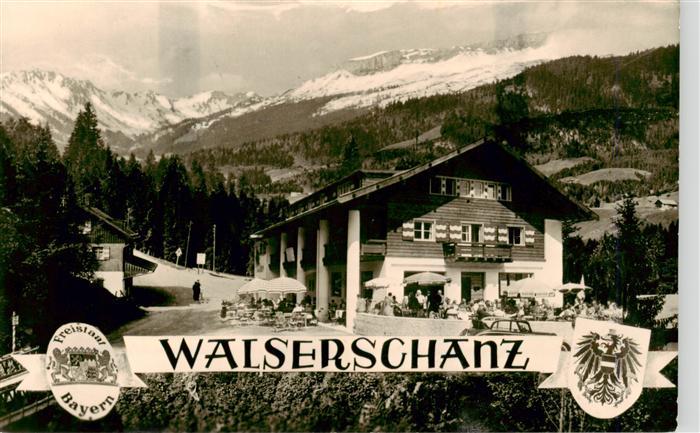 Kleinwalsertal Vorarlberg AT Walserschanz oesterreichischer Grenzgasthof