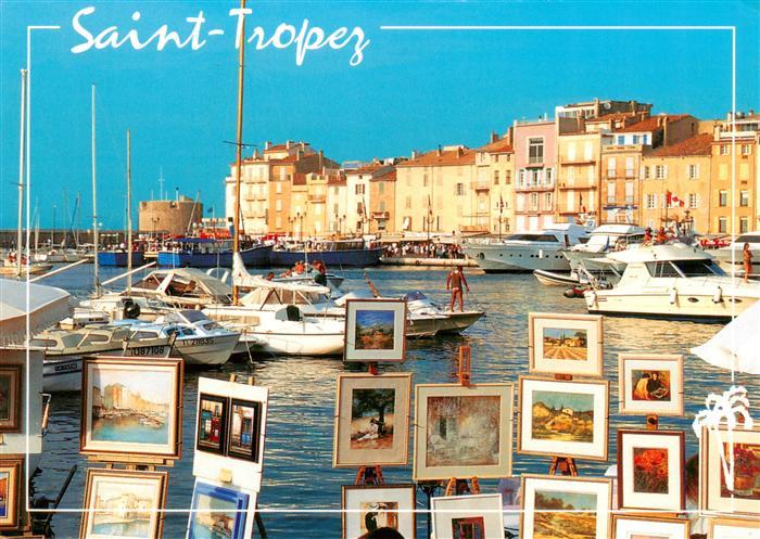 Saint Tropez Var Le Port Les peintres