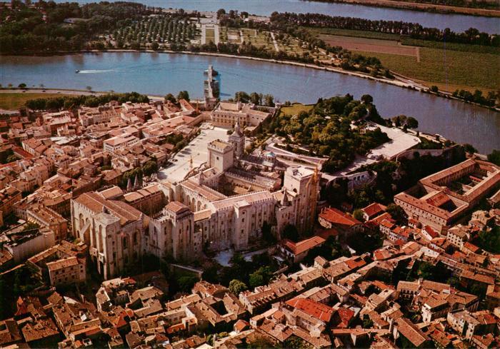 Avignon 84 Vaucluse Palais des Papes Vue aerienne