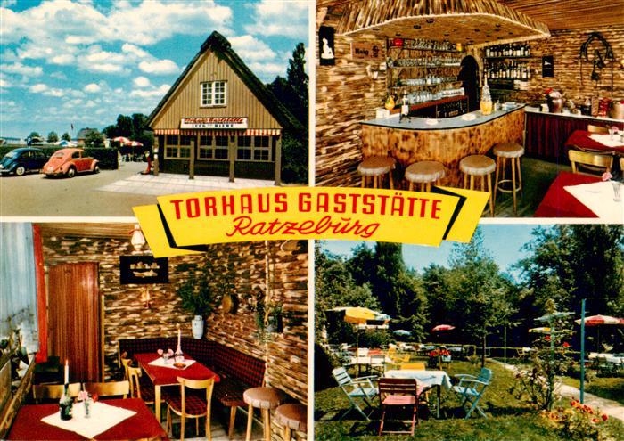 Ratzeburg Schleswig-Holstein Torhaus Gaststaette Gartencafe am See Gaststube Ba