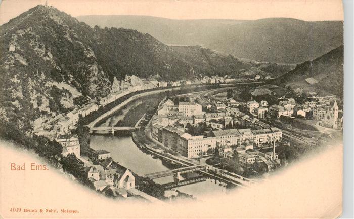 Bad Ems Lahn Stadtpanorama
