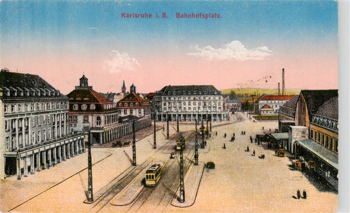 Karlsruhe Baden Bahnhofsplatz Feldpost