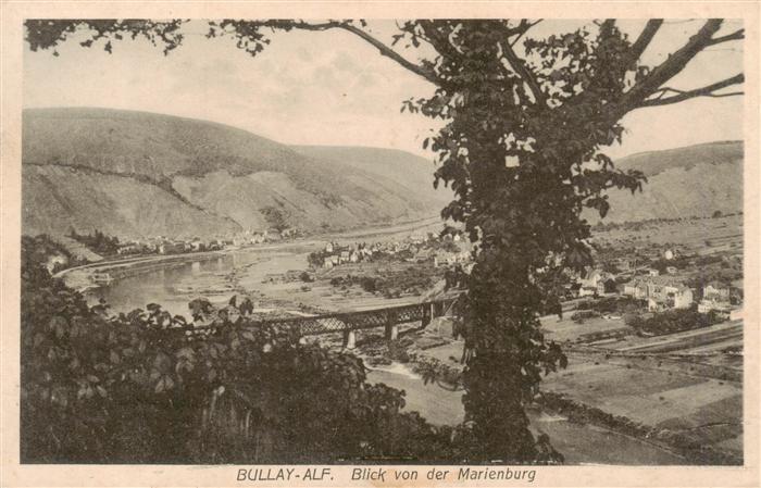 Bullay Mosel und Alf Blick von der Marienburg