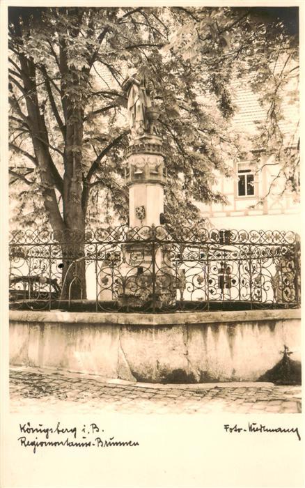 Koenigsberg Bayern Regiomontanusbrunnen