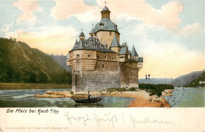 Kaub Caub Rhein Die Pfalz