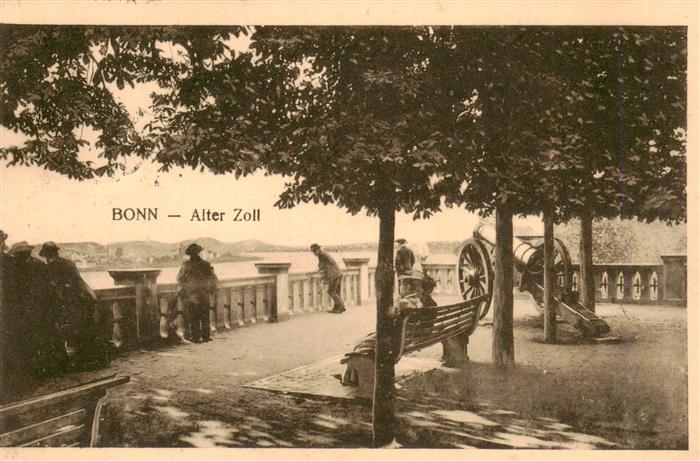 BONN Rhein Alter Zoll Kanone