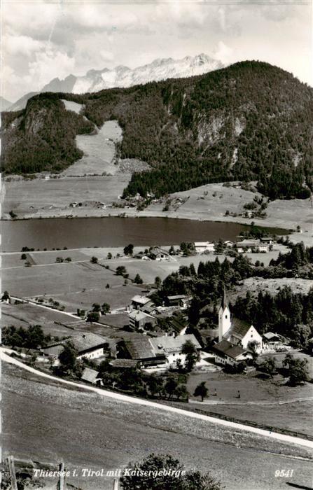 Thiersee Tirol AT Panorama mit Kaisergebirge