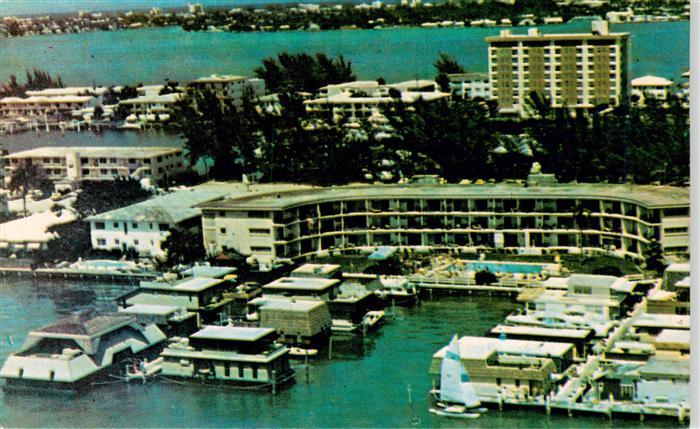 Miami Beach Harbour West Yacht Club aerial view