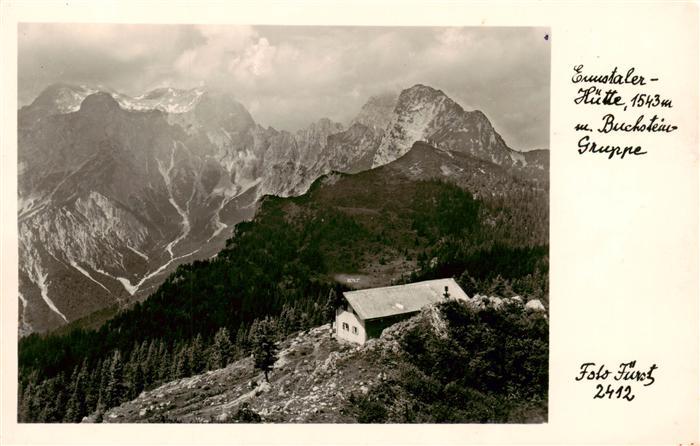Weng Gesaeuse Steiermark Ennstaler Huette mit Buchsteingruppe Alpen