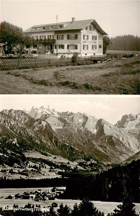 Langenwang Fischen Allgaeu Café Pension Frohsinn Panorama Alpen