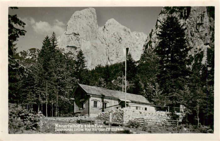 Kufstein Tirol AT Kaisertalhuette Totenkirchl Karlspitze