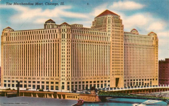 Chicago Illinois The Merchandise Mart Illustration