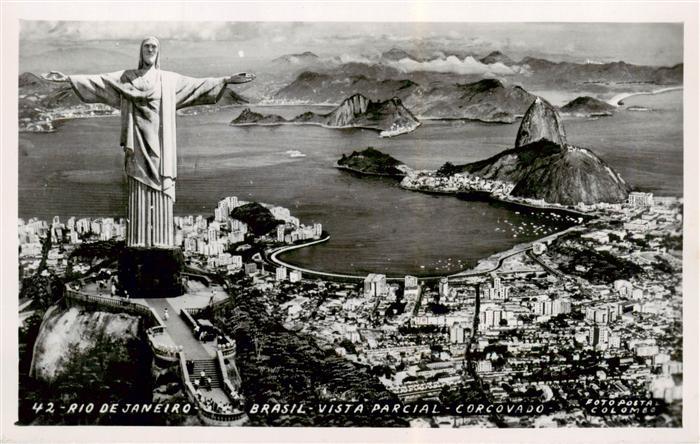Rio de Janeiro Brazil Vista aérea Corcovado Pao de Acucar Christusstatue Zuckerh