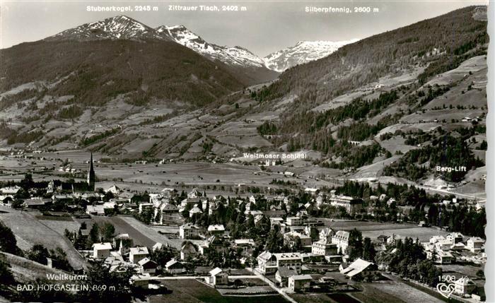 Bad Hofgastein AT Panorama Weltkurort Thermalbad an der Tauernbahn
