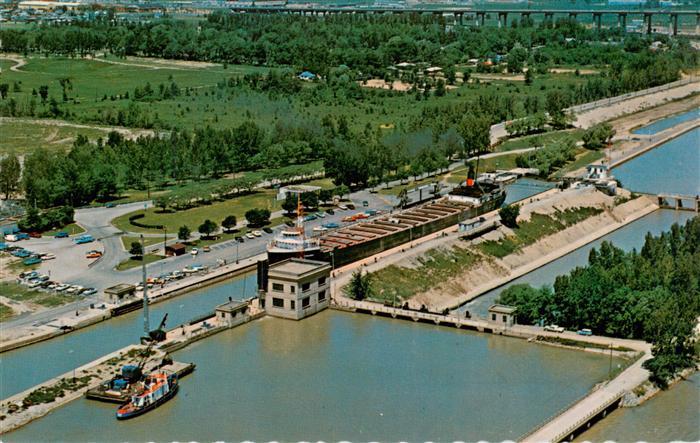 St Catharines Ontario Canada Birds eye view of Lock No. 3 of the Welland Canal S